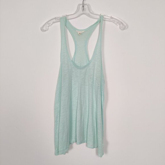 Aeropostale Women's Teal Heathered Tank Top Size Small Bohemian Lightweight - Picture 1 of 7